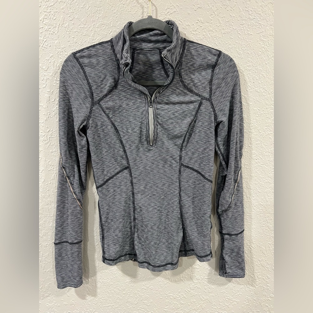 Nordstrom Zella Workout Quarter Zip Long Sleeve Top